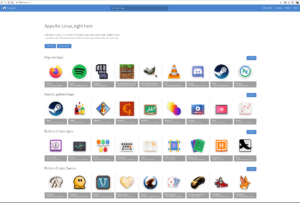 Flathub frontpage